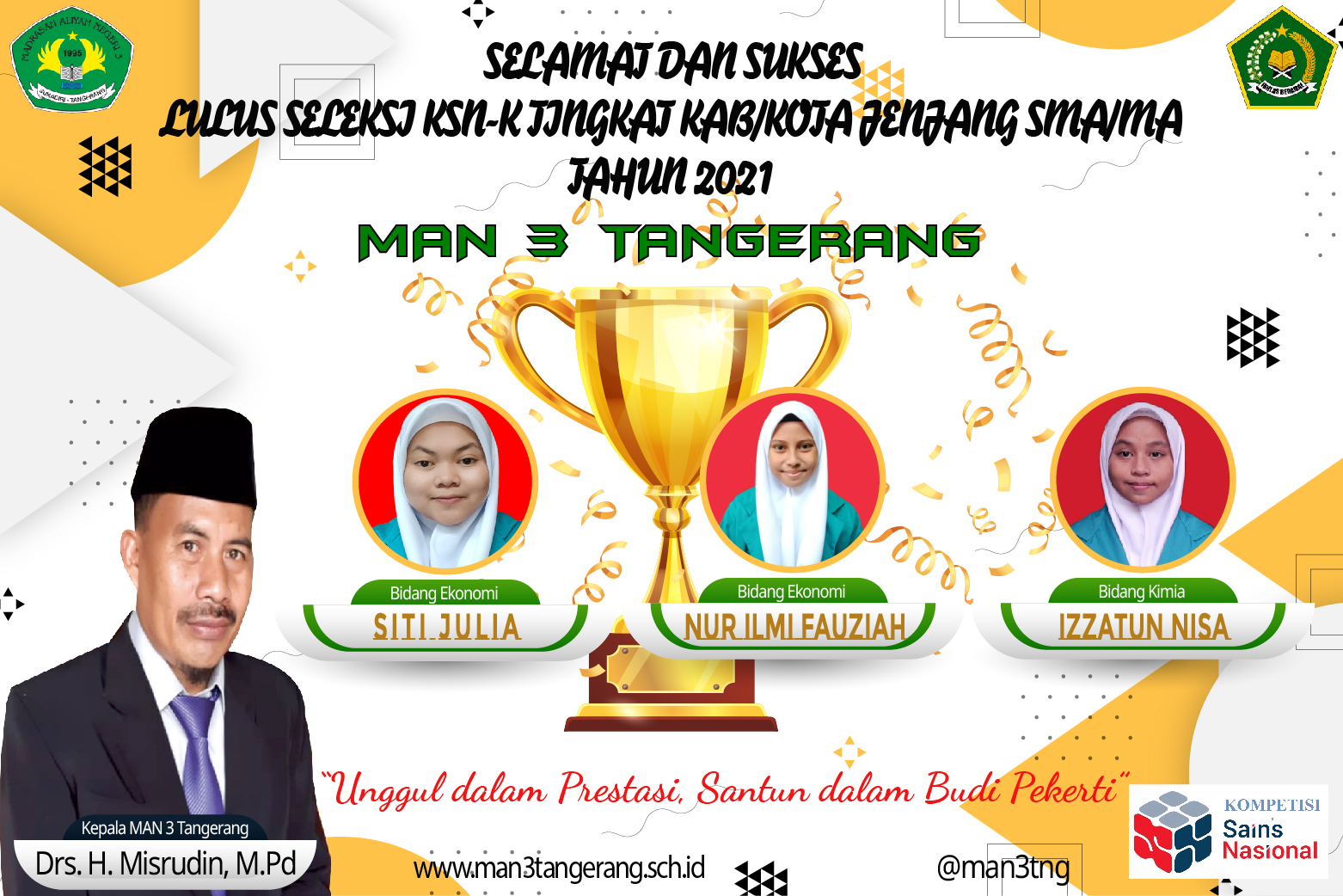 juara ksn-k MAN 3 Tangerang